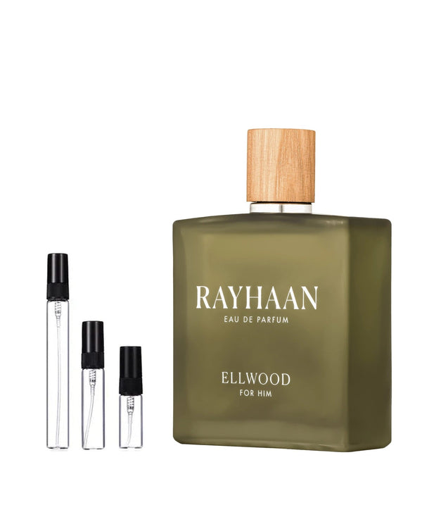 Rayhaan Ellwood sample – decant in a glass spray vial (2, 5 or 10 ml)