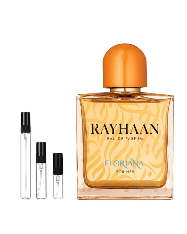 Rayhaan Floriana sample – decant in a glass spray vial (2, 5 or 10 ml)