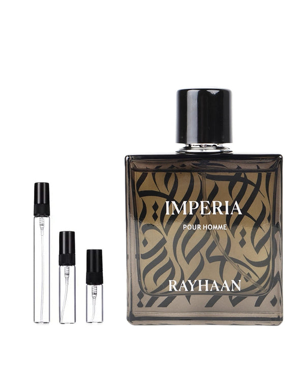 Rayhaan Imperia sample – decant in a glass spray vial (2, 5 or 10 ml)