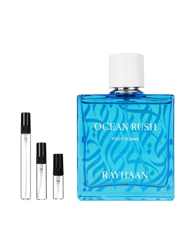 Rayhaan Ocean Rush sample – decant in a glass spray vial (2, 5 or 10 ml)