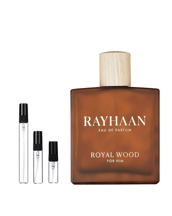 Rayhaan Royal Wood sample – decant in a glass spray vial (2, 5 or 10 ml)