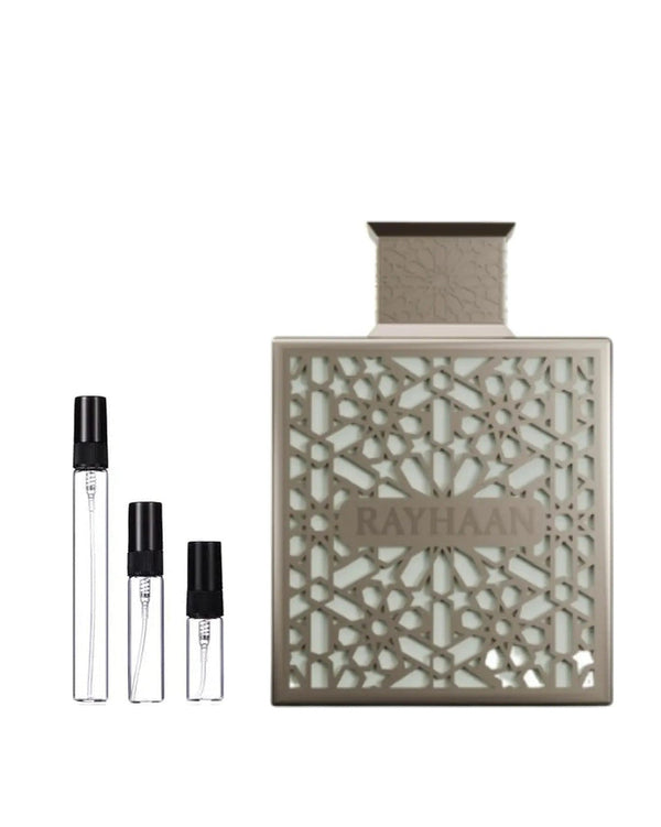 Rayhaan Terra sample – decant in a glass spray vial (2, 5 or 10 ml)