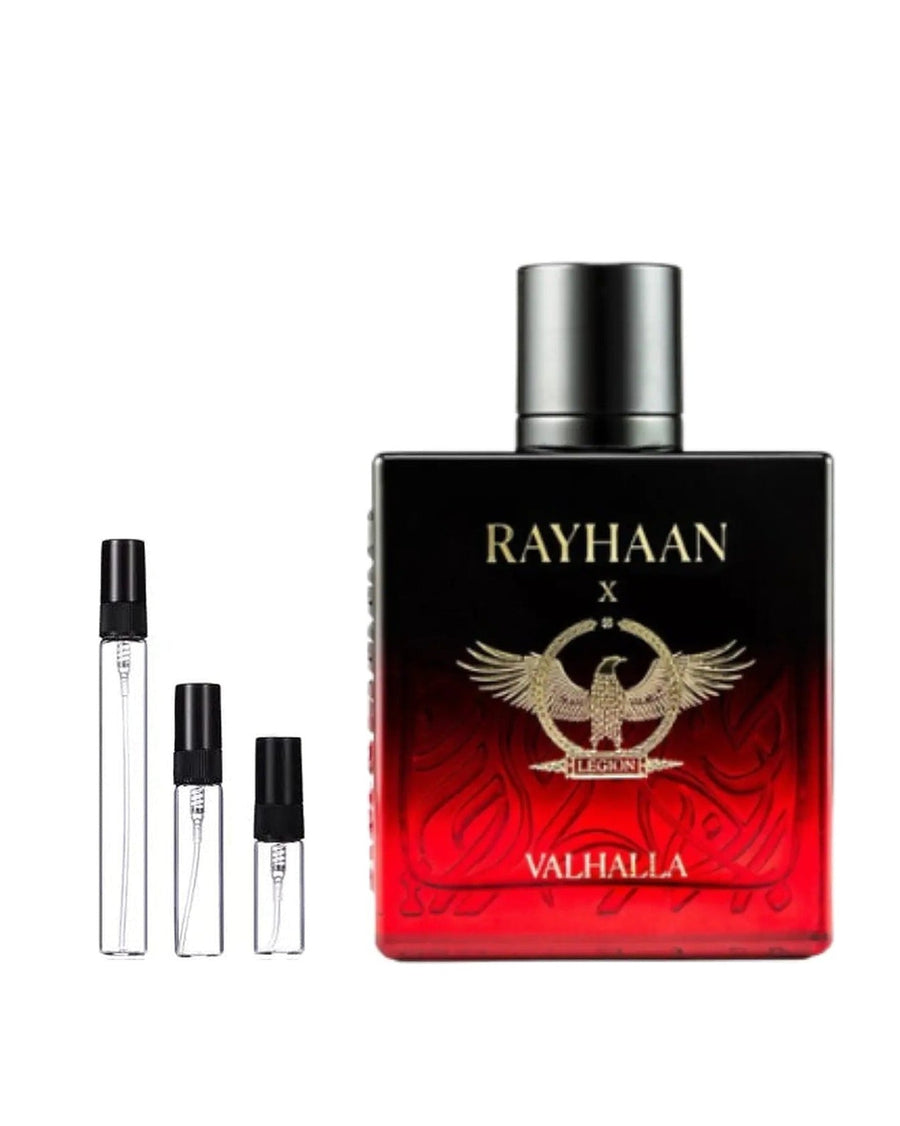 Rayhaan Valhalla sample – decant in a glass spray vial (2, 5 or 10 ml)
