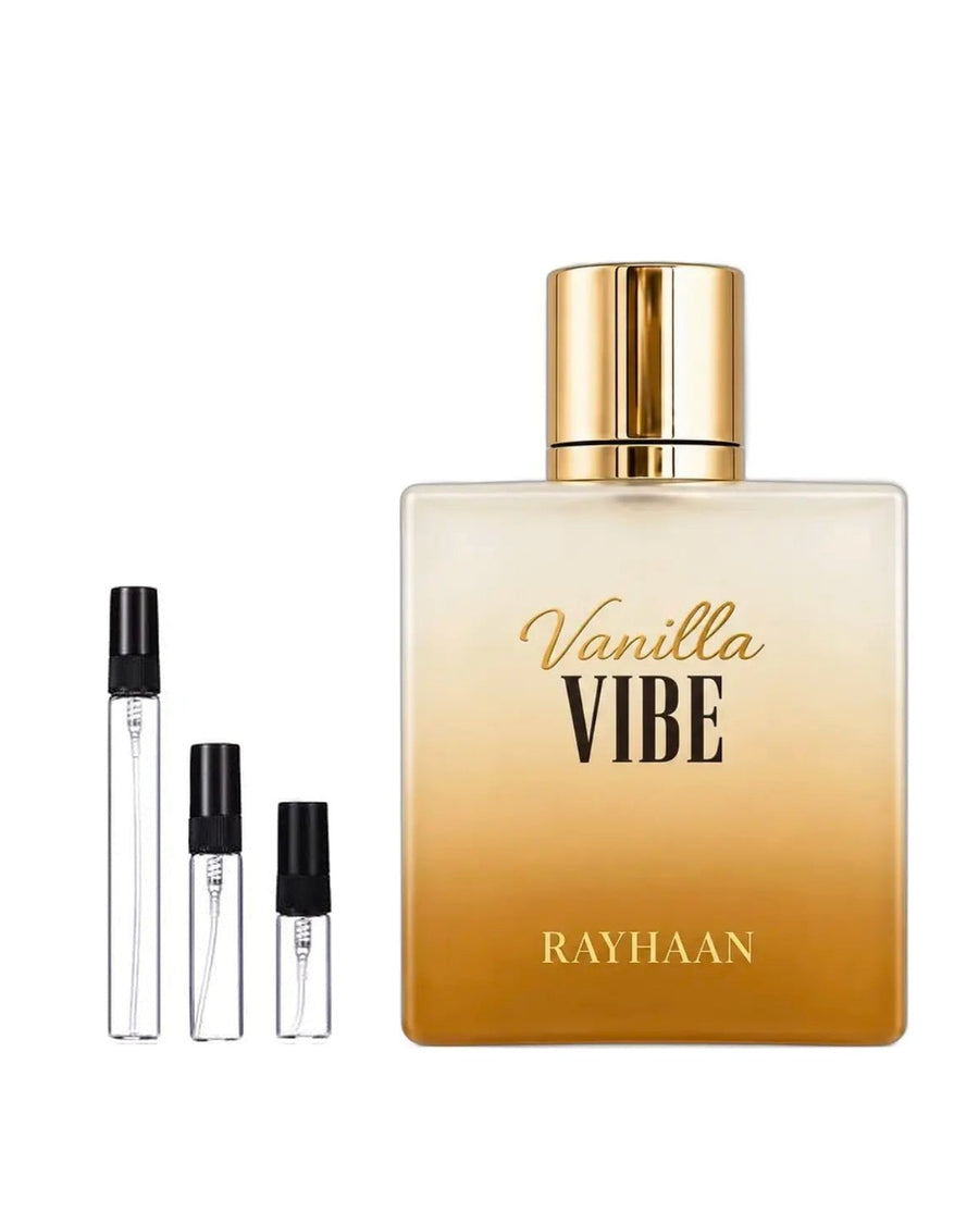 Rayhaan Vanilla Vibe sample – decant in a glass spray vial (2, 5 or 10 ml)