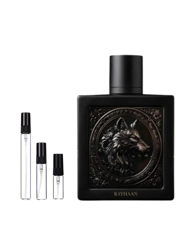 Rayhaan Wolf sample – decant in a glass spray vial (2, 5 or 10 ml)