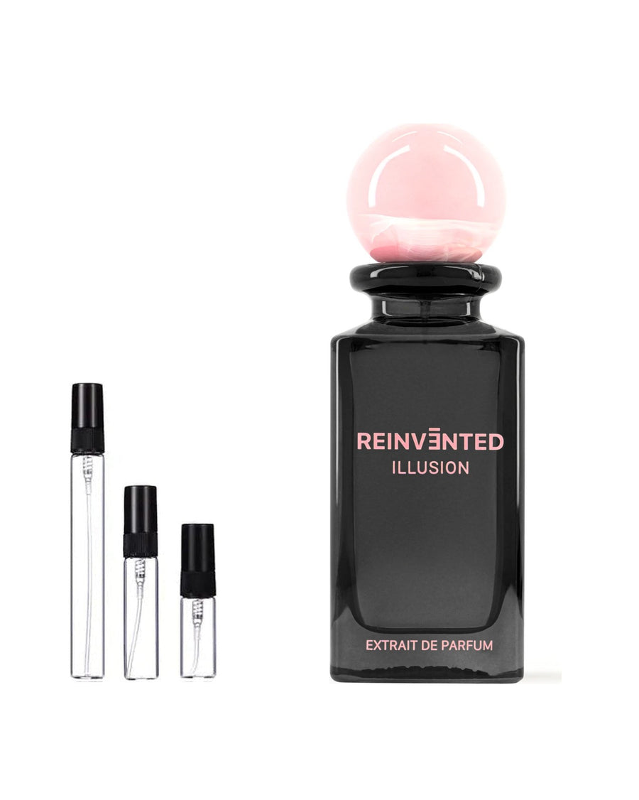 Reinvented Illusion sample – decant in a glass spray vial (2, 5 or 10 ml)