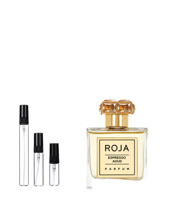 Roja Parfums Espresso Aoud sample – decant in a glass spray vial (2, 5 or 10 ml)