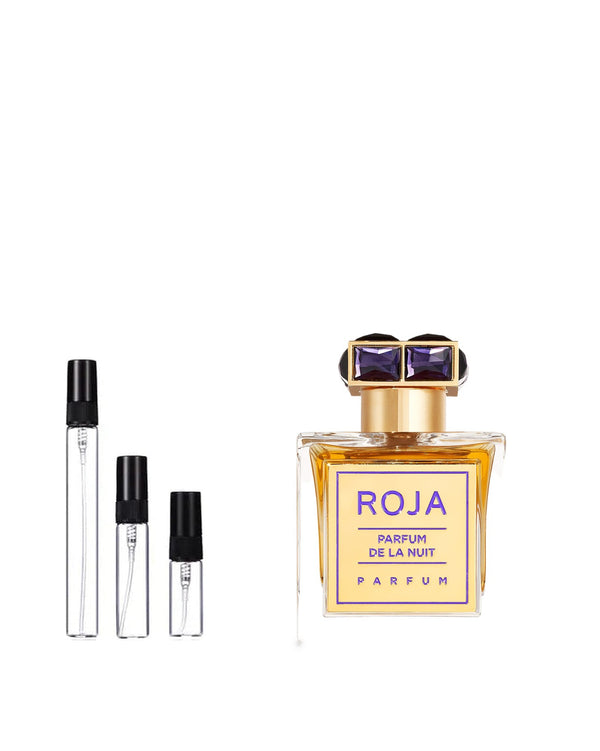 Roja Parfums Parfum De La Nuit sample – decant in a glass spray vial (2, 5 or 10 ml)