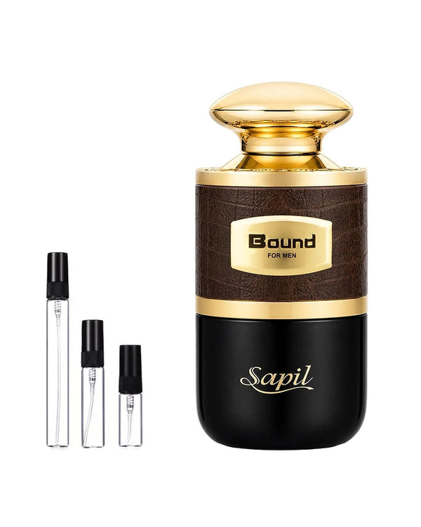 Sapil Bound For Men sample – decant in a glass spray vial (2, 5 or 10 ml)