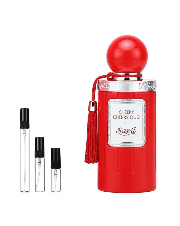 Sapil Cheeky Cherry Oud sample – decant in a glass spray vial (2, 5 or 10 ml)