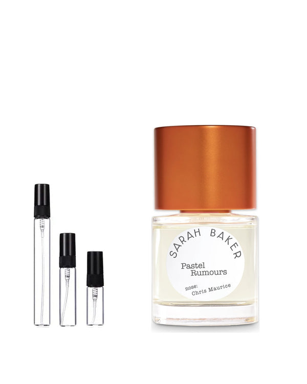 Sarah Baker Pastel Rumours Sample – 2, 5 or 10 ml decant in a glass spray vial