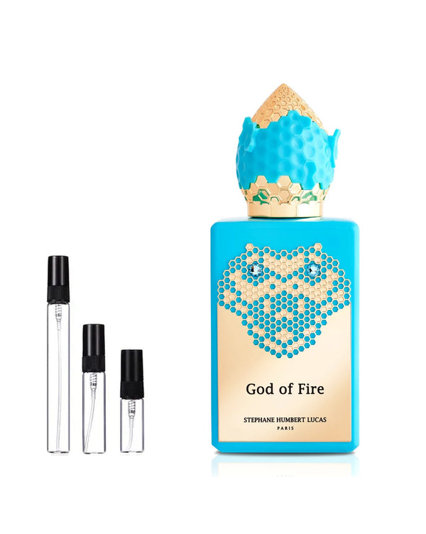 Stéphane Humbert Lucas God of Fire Eau de Parfum Sample – 2, 5 or 10 ml decant in a glass spray vial