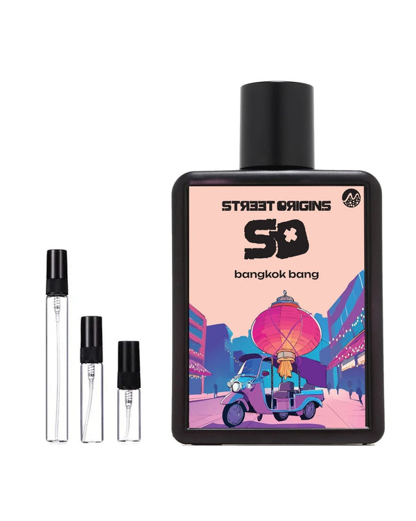 Street Origins Bangkok Bang sample – decant in a glass spray vial (2, 5 or 10 ml)