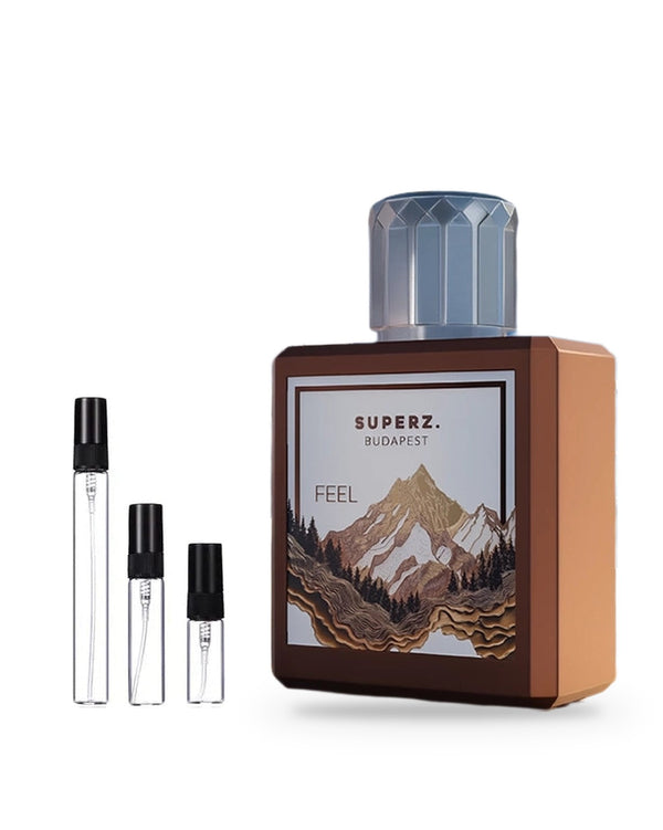 Superz. Feel sample – decant in a glass spray vial (2, 5 or 10 ml)