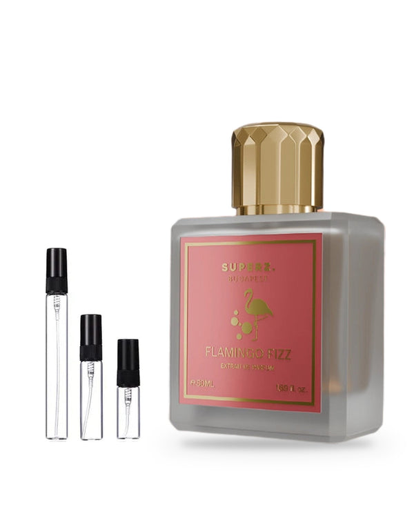 Superz. Flamingo Fizz sample – decant in a glass spray vial (2, 5 or 10 ml)