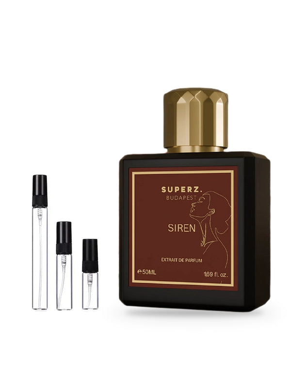 Superz. Siren sample – decant in a glass spray vial (2, 5 or 10 ml)