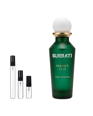 Surrati Fabrica 1929 sample – decant in a glass spray vial (2, 5 or 10 ml)