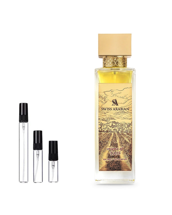 Swiss Arabian Enigma of Taif sample – decant in a glass spray vial (2, 5 or 10 ml)