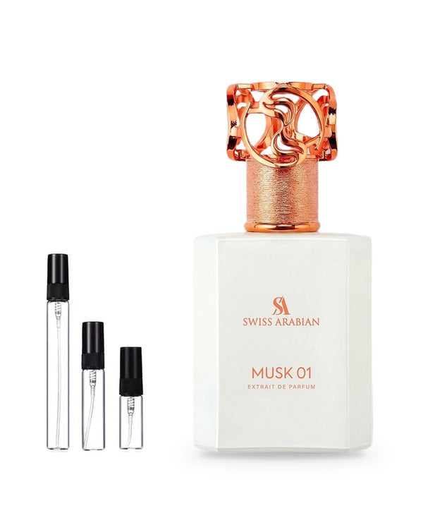 Swiss Arabian Musk 01 sample – decant in a glass spray vial (2, 5 or 10 ml)