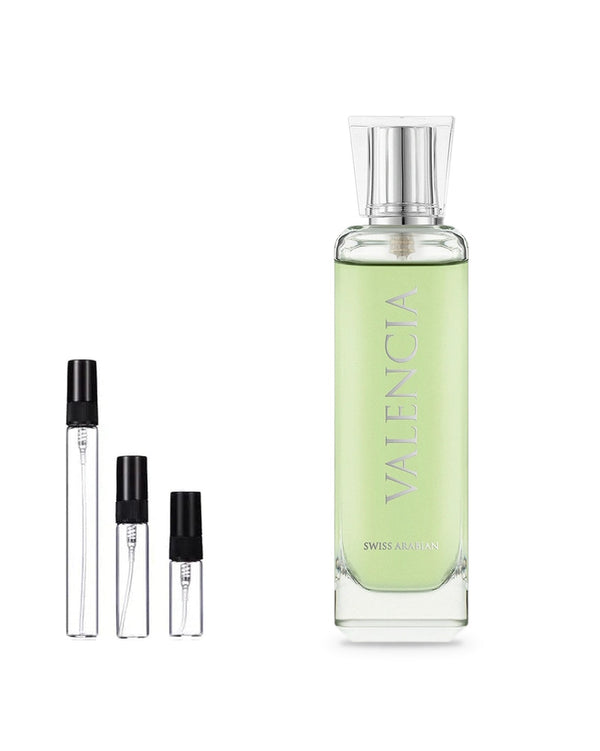 Swiss Arabian Valencia sample – decant in a glass spray vial (2, 5 or 10 ml)