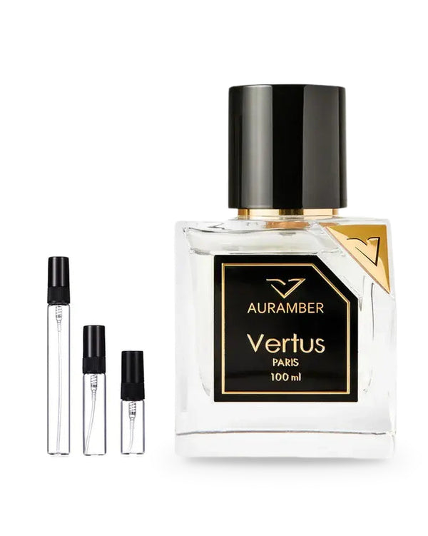 Vertus Auramber sample – decant in a glass spray vial (2, 5 or 10 ml)