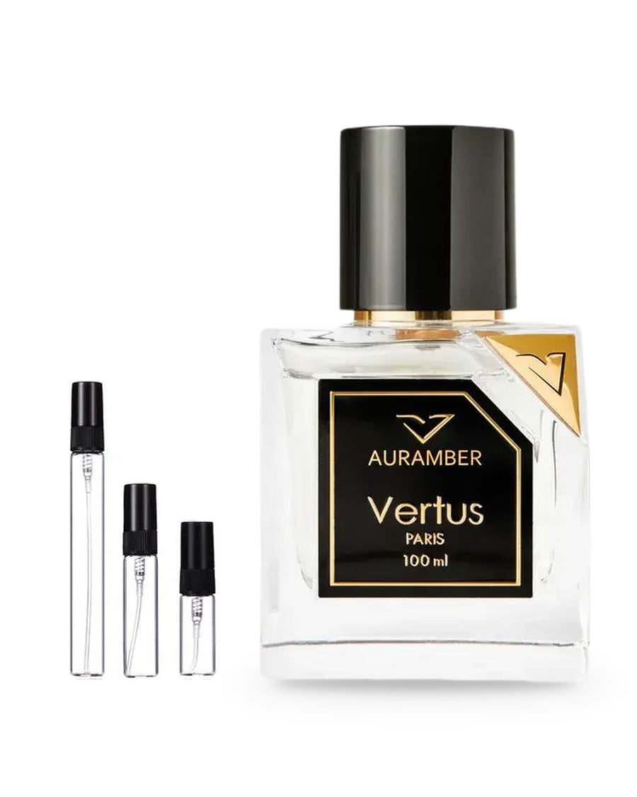 Vertus Auramber sample – decant in a glass spray vial (2, 5 or 10 ml)