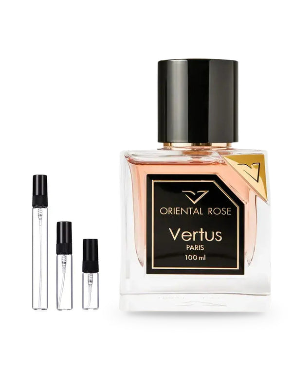 Vertus Oriental Rose sample – decant in a glass spray vial (2, 5 or 10 ml)