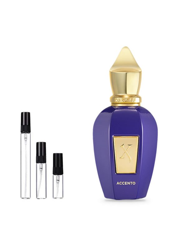 Xerjoff Accento sample – decant in a glass spray vial (2, 5 or 10 ml)