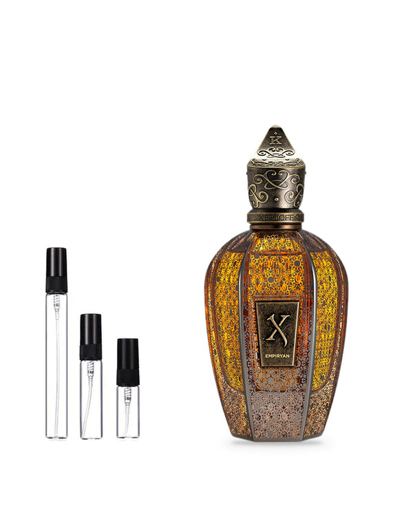 Xerjoff Empiryan sample – decant in a glass spray vial (2, 5 or 10 ml)