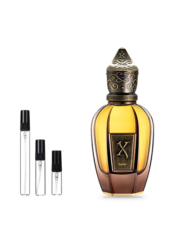 Xerjoff Hayat sample – decant in a glass spray vial (2, 5 or 10 ml)