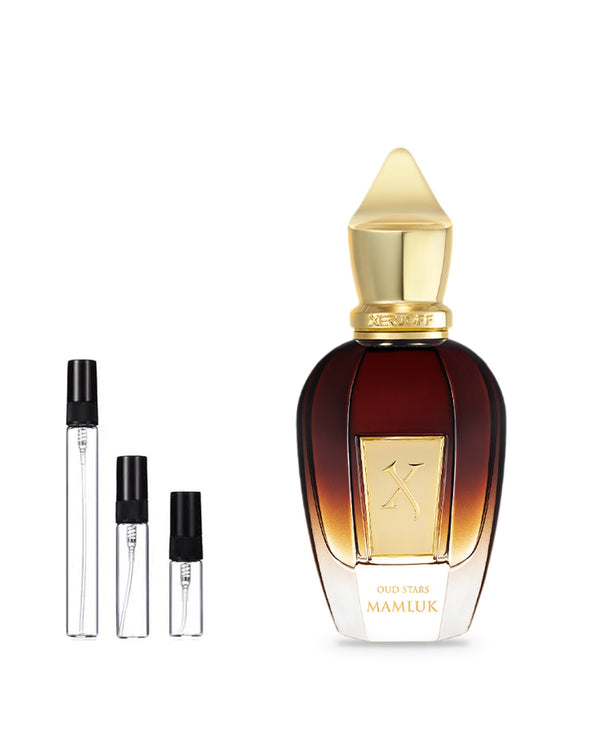 Xerjoff Mamluk sample – decant in a glass spray vial (2, 5 or 10 ml)