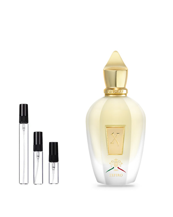 Xerjoff Zefiro sample – decant in a glass spray vial (2, 5 or 10 ml)