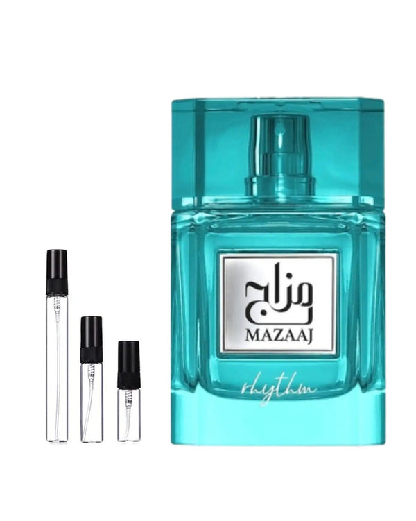 Zimaya Mazaaj Rhythm sample – decant in a glass spray vial (2, 5 or 10 ml)